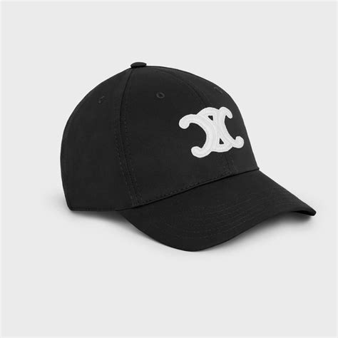 celine baseball hat black|Celine triomphe baseball cap.